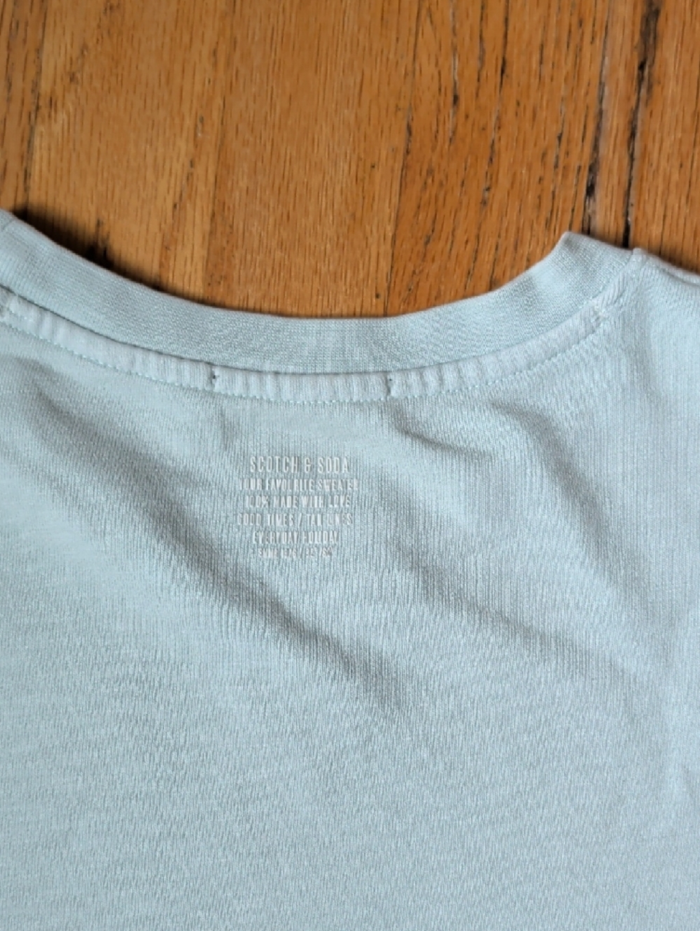 Scotch & Soda Light Mint Green Cotton Crewneck - Picture 4 of 7
